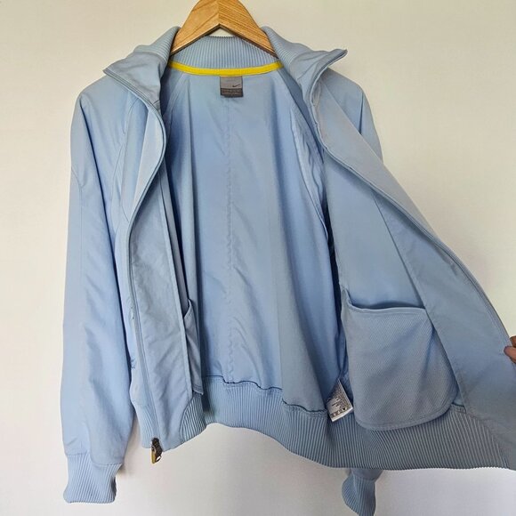 Nike Full-Zip Jacket Size XL Light Blue Chest Swoop Preppy Athletic Athleisure - Picture 7 of 15